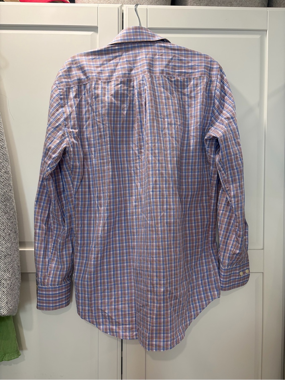 Peter Millar Men's Plaid Button-Down Shirt - Blue and Purple - Picture 8 of 8